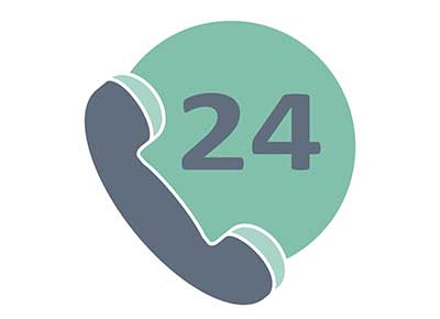 Contact 24/7 and provide service and support