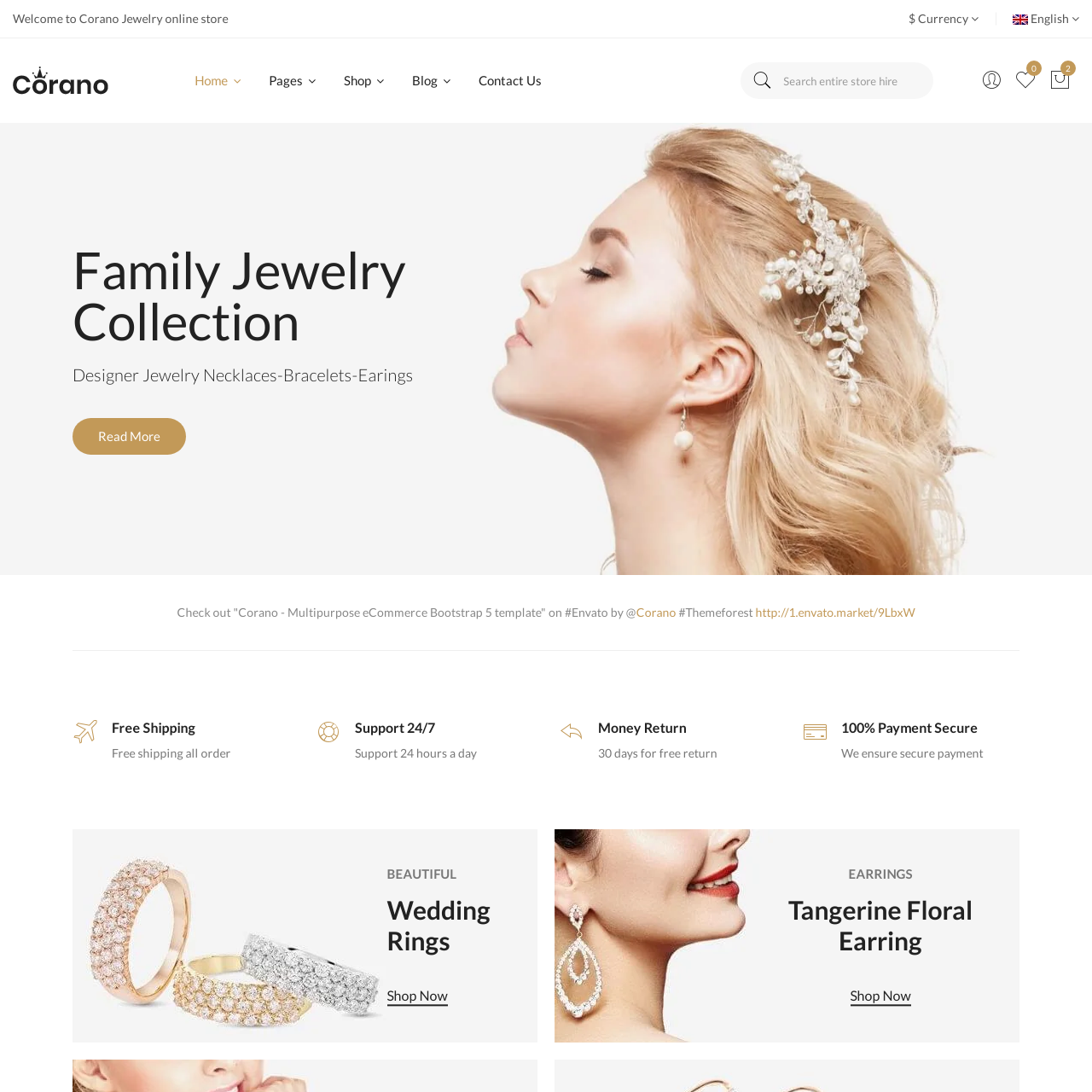 jewellery website design