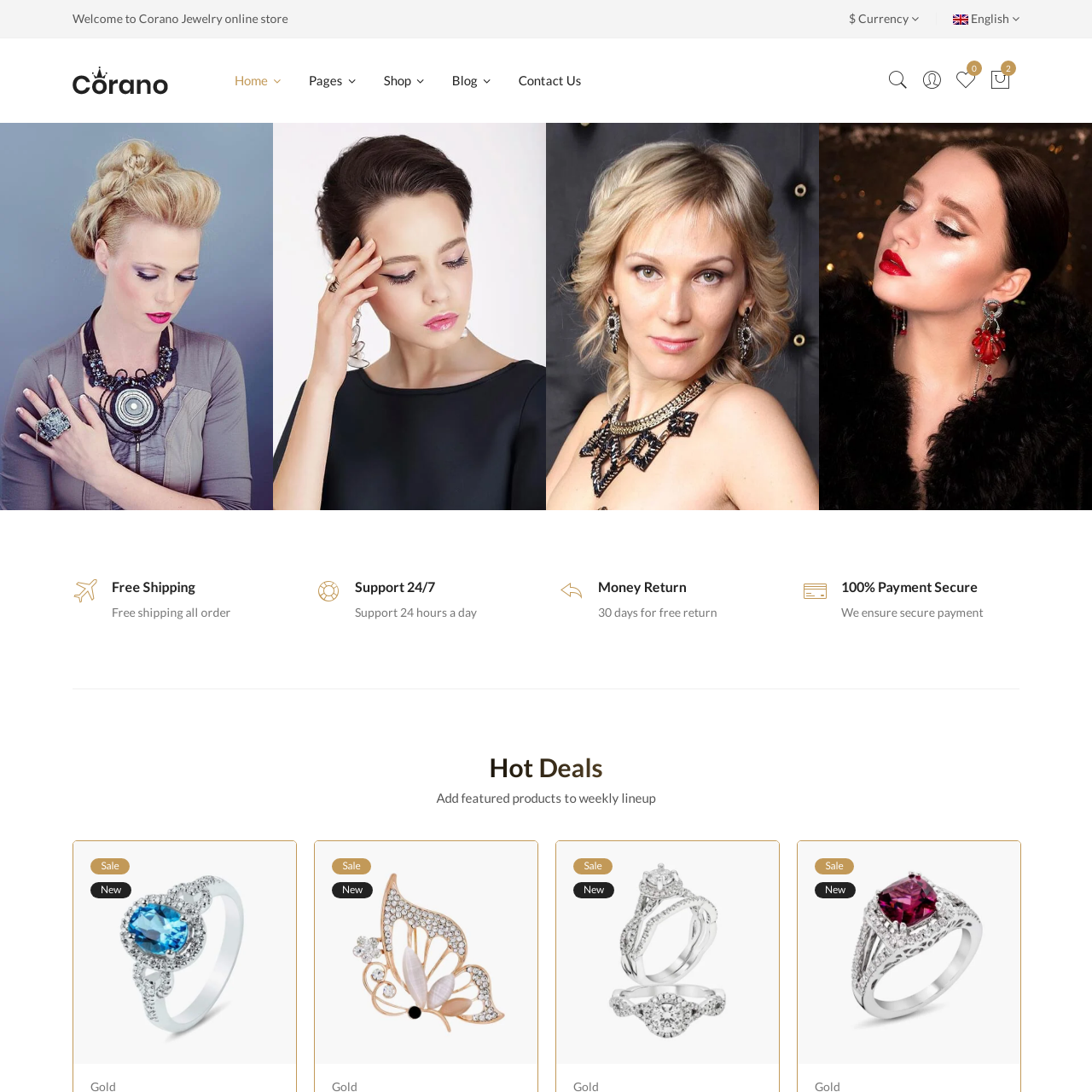jewellery website design