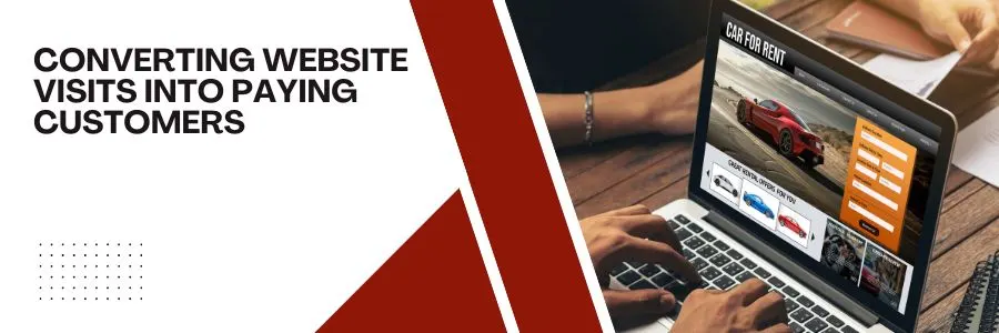 Converting website visits into paying customers